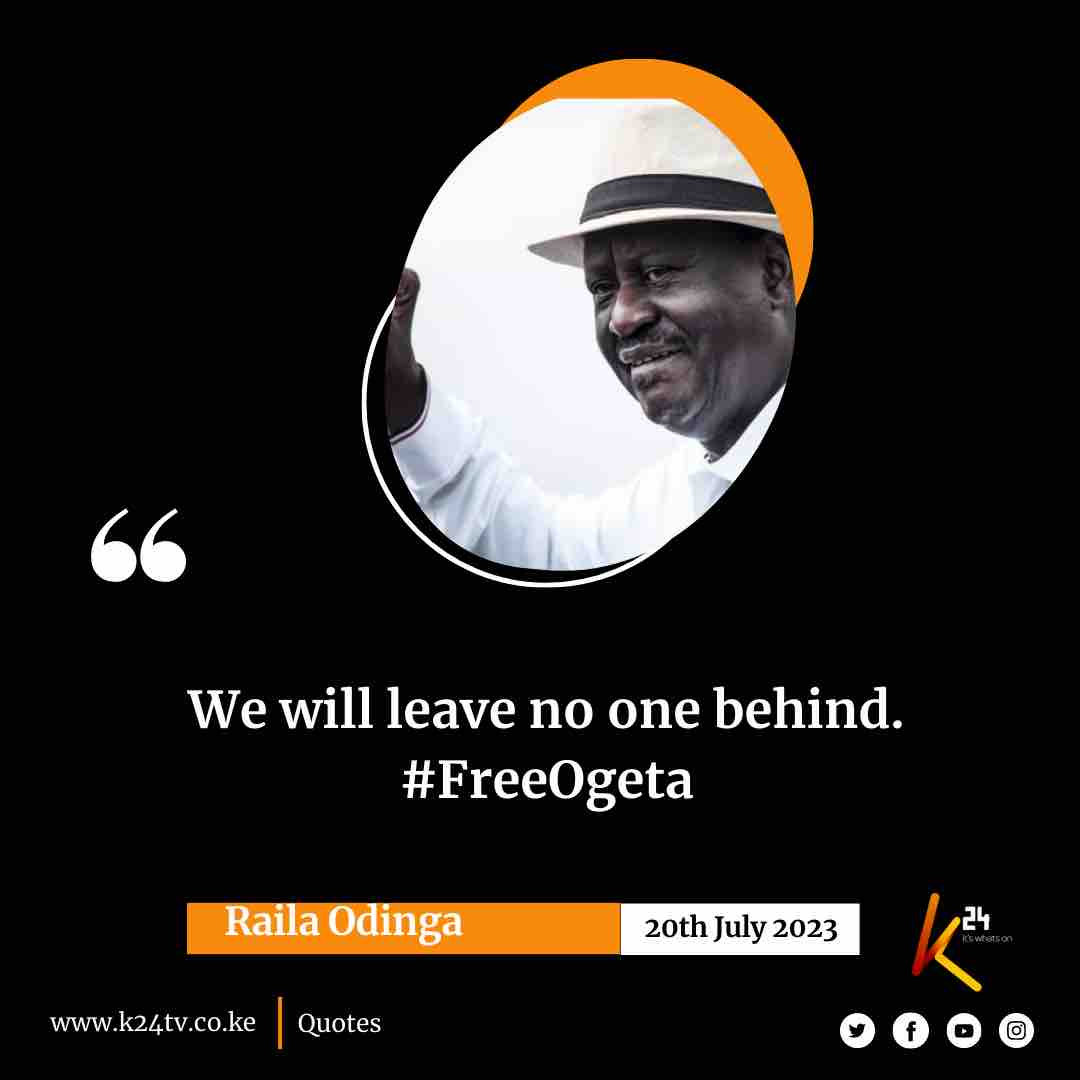 K24Tv's tweet photo. We will leave no one behind #freeOgeta #K24Updates https://t.co/CTeEyMsCLn