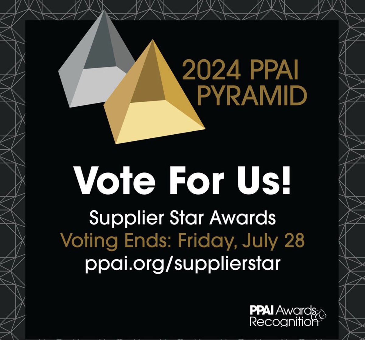 Quality products and superior customer service. It’s what we do best. Vote for us in the 2024PPAI Pyramid – Supplier Star Competition! 
awards.ppai.org/supplierstars.

#promoproductswork #brandmerch #GOTS #ecosustainablewearable