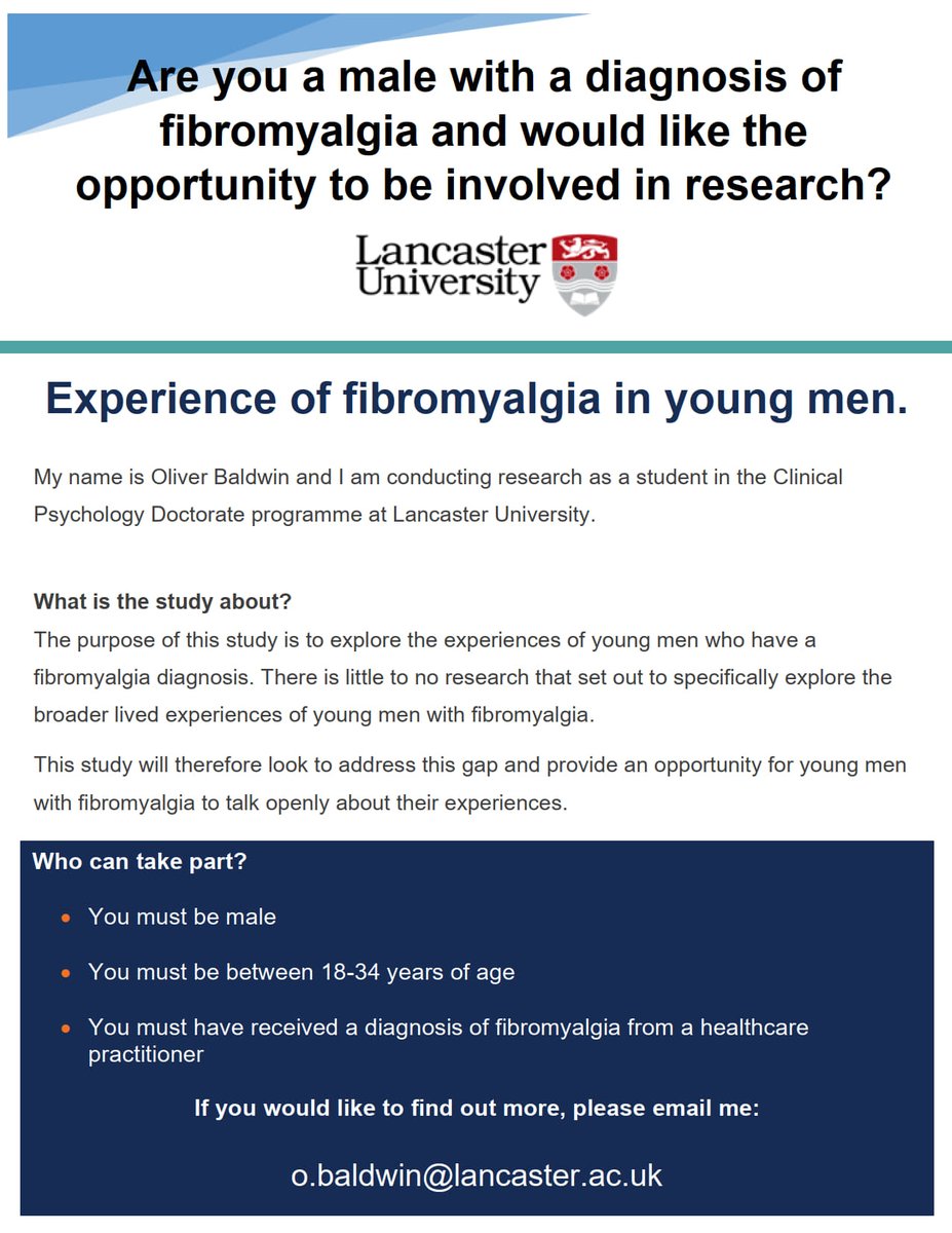 Please don't hesitate to get involved in this research study!
Please contact o.baldwin@lancaster.ac.uk with any questions you may have.
Sarah