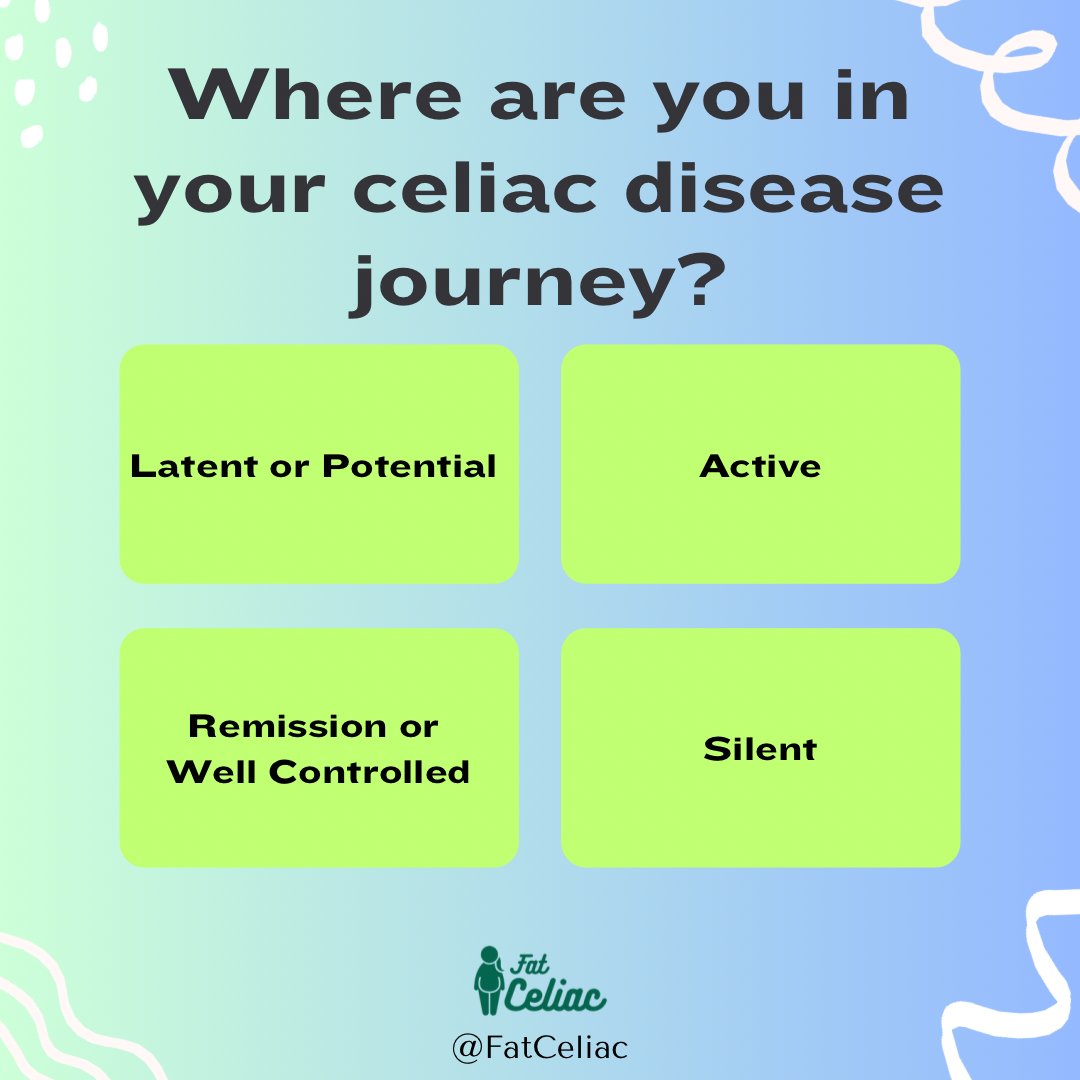 FatCeliac's tweet photo. Active vs latent vs silent celiac disease…..There are several different types of celiac disease when on a gluten containing diet.

 #celiac #glutenfree #celiacdisease #coeliac https://t.co/HW9DO34vVc