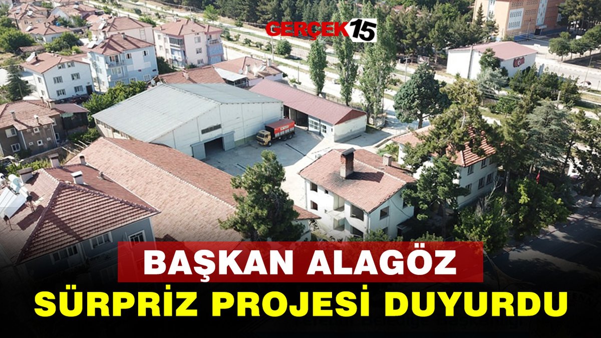 Başkan Alagöz sürpriz projeyi duyurdu gercek15.com/baskan-alagoz-…