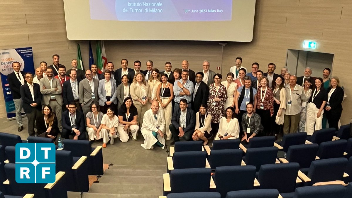 Updates are underway to the #desmoidtumor Global Consensus Paper! DTRF Executive Director, Jeanne Whiting, met in Milan, Italy, with approx 130 experts to update this foundational resource. For more details and to access the current version, visit dtrf.org/consensus-pape… #DTRF