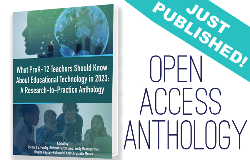 Just Published! This Open Access Ed Tech Anthology is compiled and edited by leaders in PreK-12 education to help connect timely research to real learning outcomes. Read it FREE today!  - mailchi.mp/aace/free-eboo…
