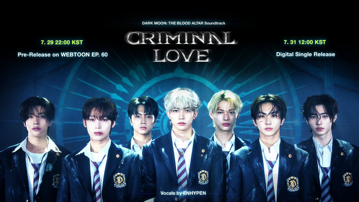 nrkdaily's tweet photo. the first ost from the dark moon: blood altar webtoon, one in a billion was a hit. i'm sure criminal love will be a hit!
#SOOHA_OUT agenda still continues though. https://t.co/pgV5c5xenZ