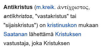 AdaSaarinen's tweet photo. @OttoMeri Antikristus=Kristuksen vastustaja 
Antirasisti=rasismin vastustaja 
Sori Otto, tää tuli vasta nyt mun feediin. Hyvää kesänjatkoa! ☀️ https://t.co/ySYTBOfOwu
