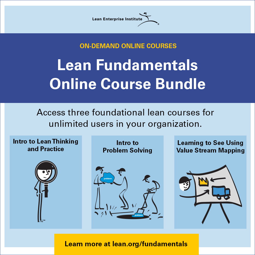 Learn more and register for the Lean Fundamentals Online Course Subscription for your organization:
bit.ly/3K5CSNy

#LeanThinking #ProblemSolving #ProcessImprovement #ContinuousImprovement #management #Leadership