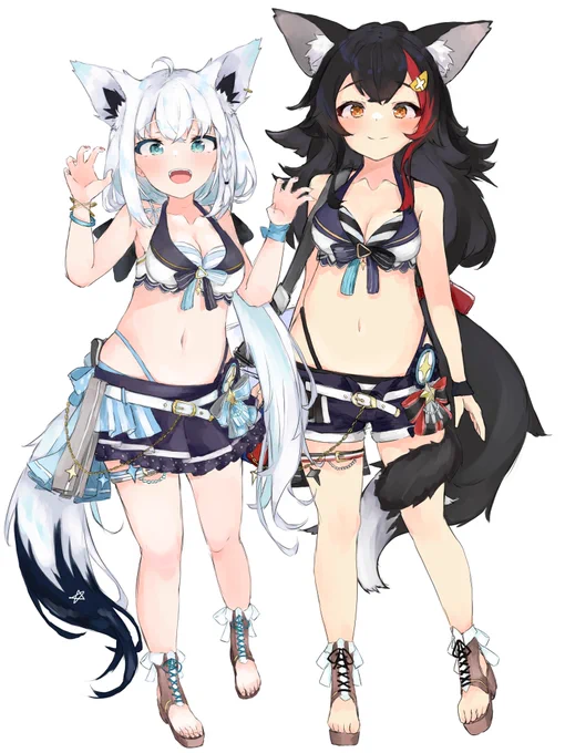 フブミオ #絵フブキ #みおーん絵