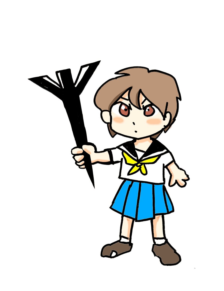 「スマホ落書き。 女子トライデント部の副キャプテン。」|zama36のイラスト