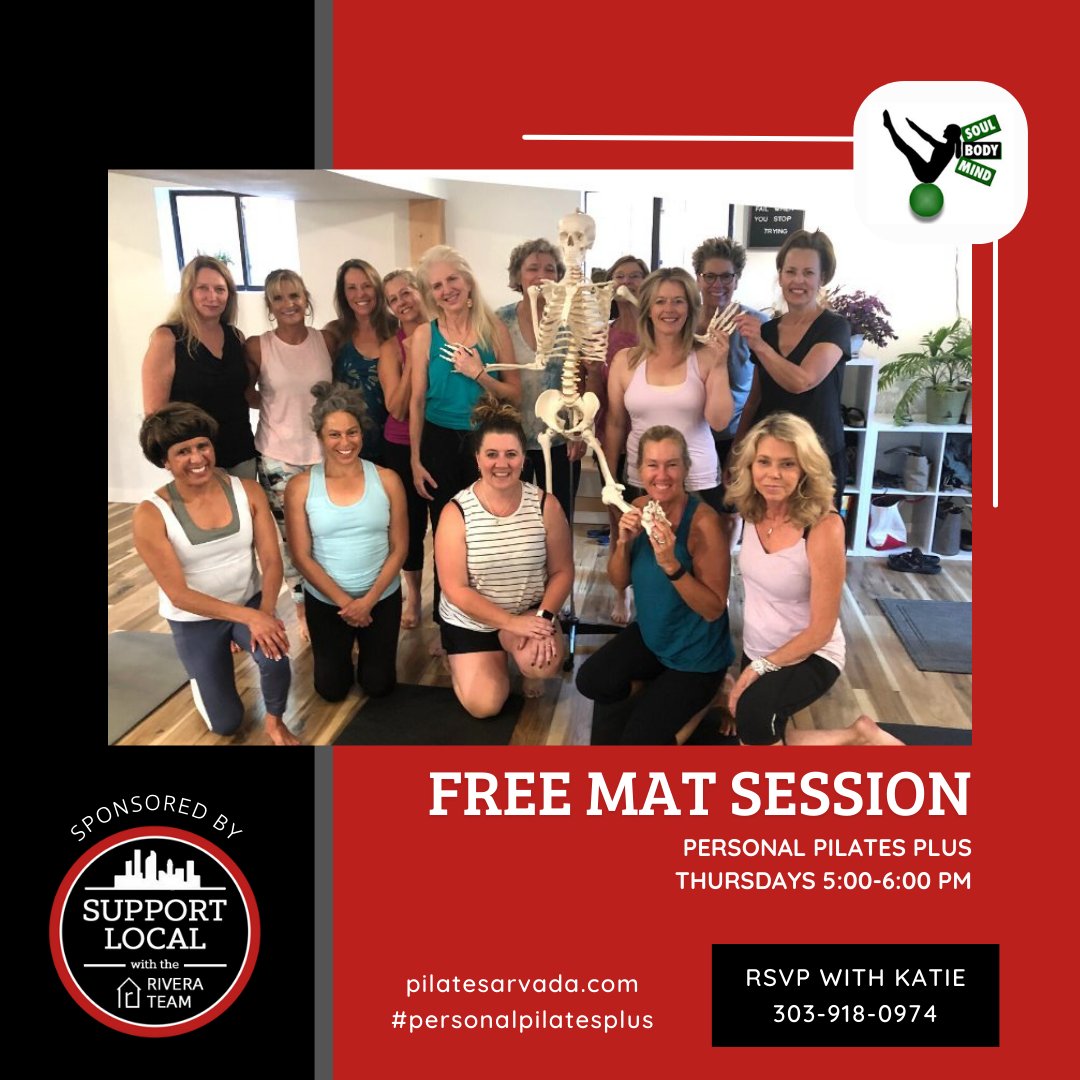 Support Local: Personal Pilates Plus - Free session on Thursdays!

#supportlocaldenver #personalpilatesplus #freematsession #pilatesbenefits #denverfitness #wheatridge #riverateamco #kw #denver #kwurbanelite #melodeerivera  #kellerwilliams #colorado