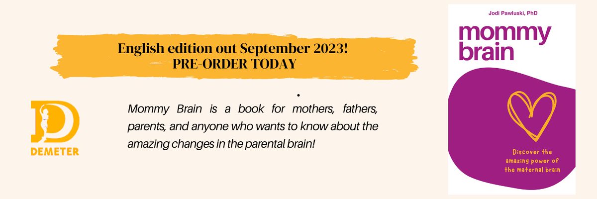 JodiPawluski's tweet photo. It's happening! Mommy Brain will be published in English in September 2023 @DemeterPress . 

PRE-ORDER today!

https://t.co/jzZqsLO3Ut

https://t.co/mn3UouRdDg #mommybrain #mumbrain #babybrain https://t.co/sheGZ3WfK3
