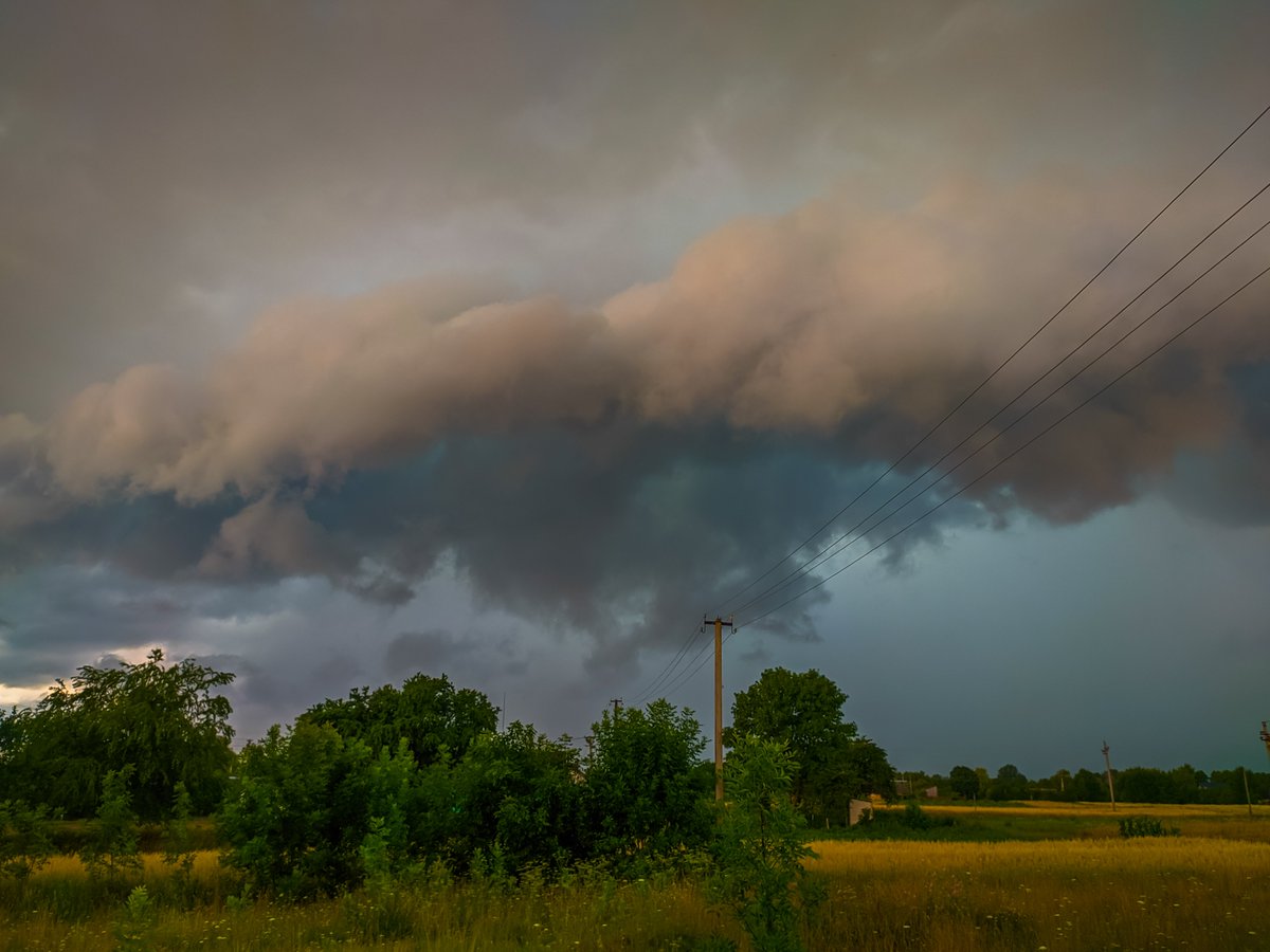 AndriyVolyn's tweet photo. @Djpuco HP supercell with a pronounced hail zone this afternoon in the Volyn region, Ukraine, 20/07/2023 https://t.co/W0qV3jlgne