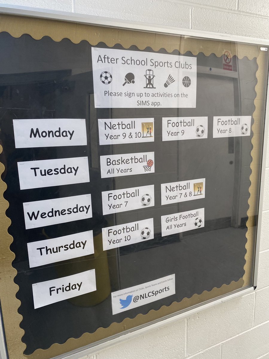 Our Extra-curricular board is updated and ready for September - October Half Term.
#PE #extracurricular #sport #physicalactivity