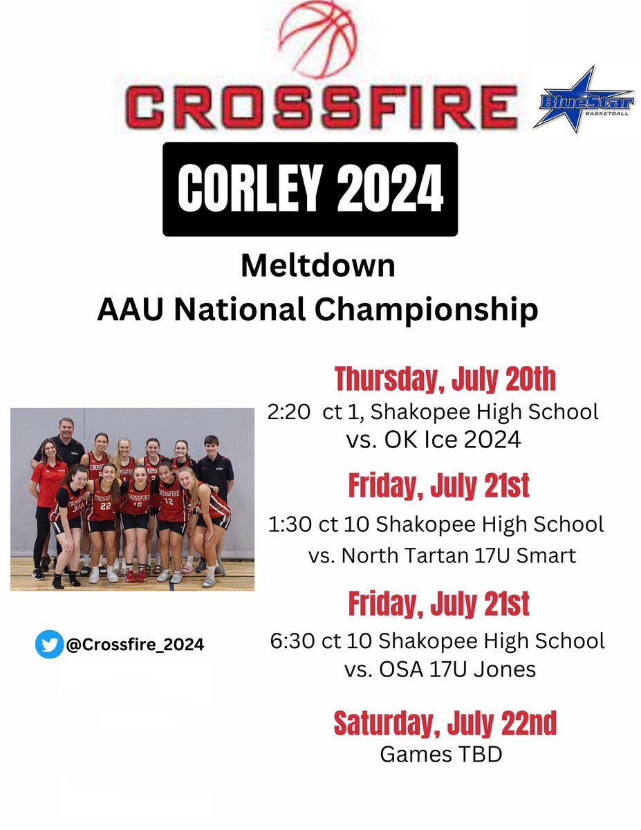 <a href="/JrAllStarBB/">Jr. All-Star Girls Basketball</a> <a href="/3SSBGCircuit/">3Stripes Select Basketball Girls Circuit</a> <a href="/UANextGHoops/">Girls UAA</a> <a href="/SelectEventsBB/">Select Events Basketball</a> <a href="/NorthTartan/">North Tartan</a> @Crossfire_2024 ♥️🖤