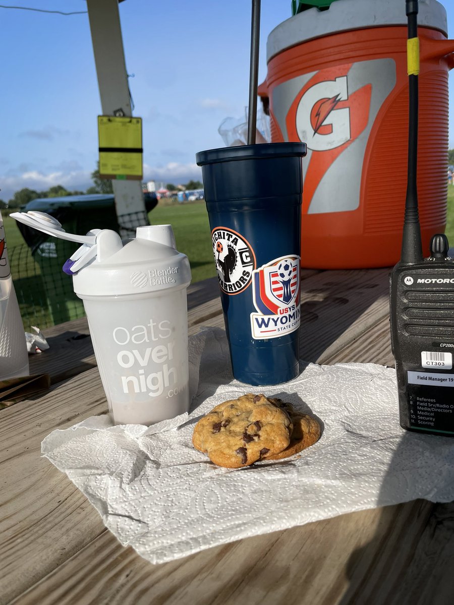 Field manager breakfast. #CoolestFieldManager #2023USACup #RockTheCup23 @USACupRadioOps @USACupSoccer @TheFieldService