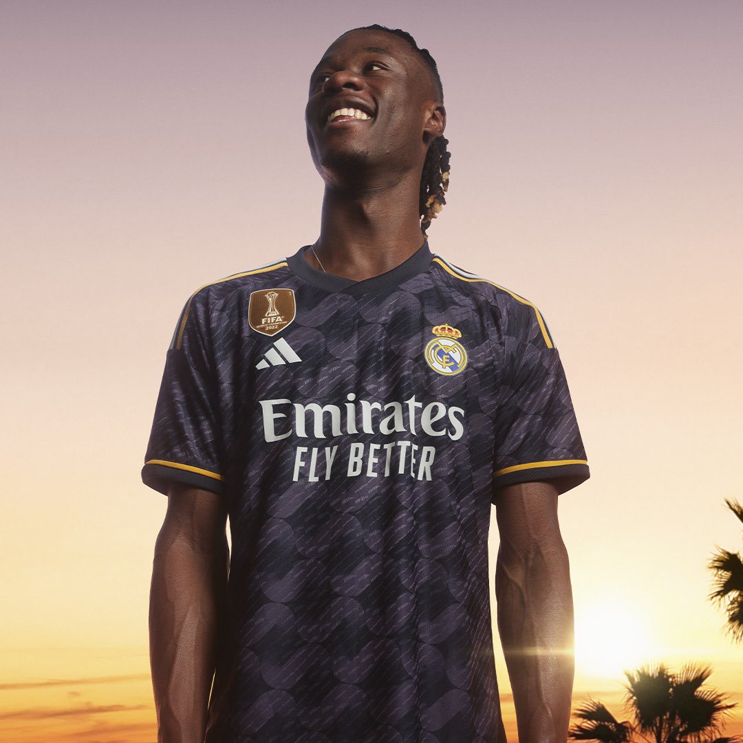 Kit Flocage Officiel Camavinga Real Madrid Away/Third 2023/2024 - Jaune
