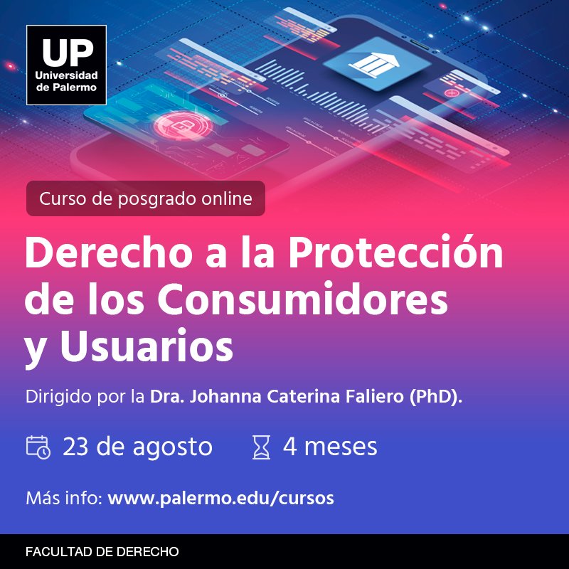 JoyCfTw's tweet photo. ✳GRAN NOVEDAD!!! 2DO. CUATRIMESTRE 2023
🎉El 30° Aniversario de la Ley 24.240 se celebra con una 3ra. Edición muy especial del #CursodePosgrado de #Derecho a la #ProteccióndelosConsumidores y #Usuarios
📌INICIA 23/08
💻100% ONLINE
📆 Miércoles 16 a 18h
▶️https://t.co/h2akM4KISW https://t.co/HxwXKF5kas