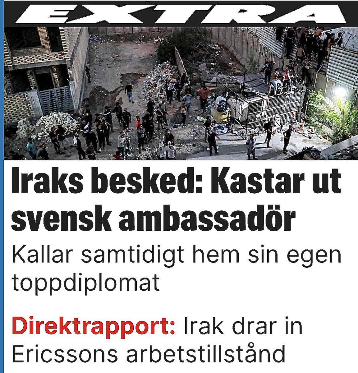 LWallger's tweet photo. Börjar bli hög tid för Sverige🇸🇪och @Sida att omgående dra in allt bistånd till Irak🇮🇶..

..att stödja en diktatur med 276 miljoner gynnar bara deras stävan mot ett muslimskt🕌kalifat..

..helt befriat från yttrandefrihet..😎 https://t.co/jn75gwKIMq