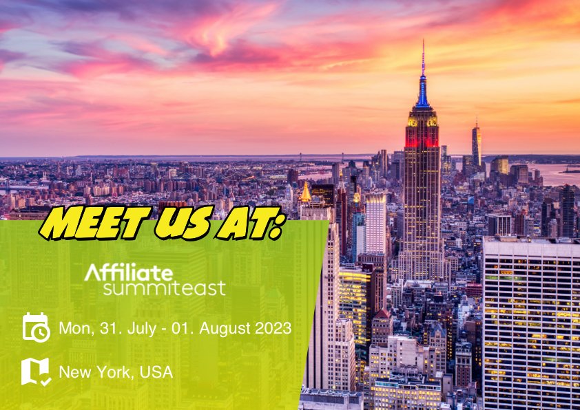 🎉 Exciting news! Our colleague Stasy is representing #TrafficPartner at Affiliate Summit East in New York, 31st July - 01st August 2023! 🗽🚀 
Set up a meeting
calendly.com/stasy_trafficp…

#AffiliateMarketing #Networking #ASE2023 #TrafficPartner