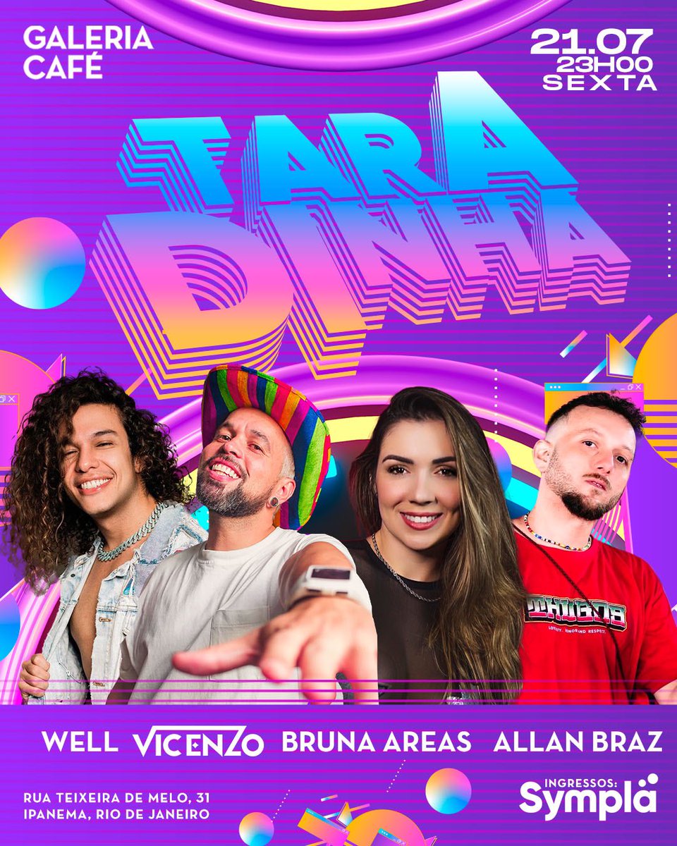 noteanote's tweet image. cola comigo que o fds tá garantido!!! 🌪️
📍SEXTA &amp;gt; Galeria Café / Ipanema, RJ
📍SÁBADO &amp;gt; Tau . / Copacabana, RJ
#openformat