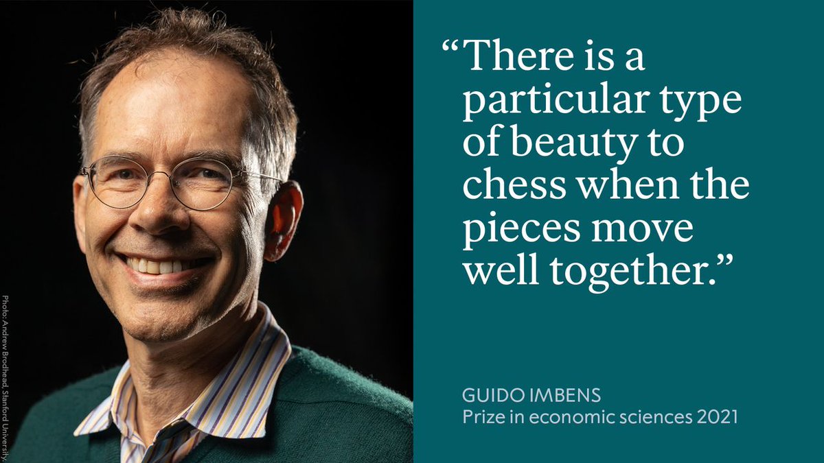Do you play chess? If so, you share a hobby with many Nobel Prize laureates. Economic sciences laureate @guido_imbens honed his pattern-spotting and visualisation skills while playing chess. He received the prize for his contributions to the analysis of causal relationships.