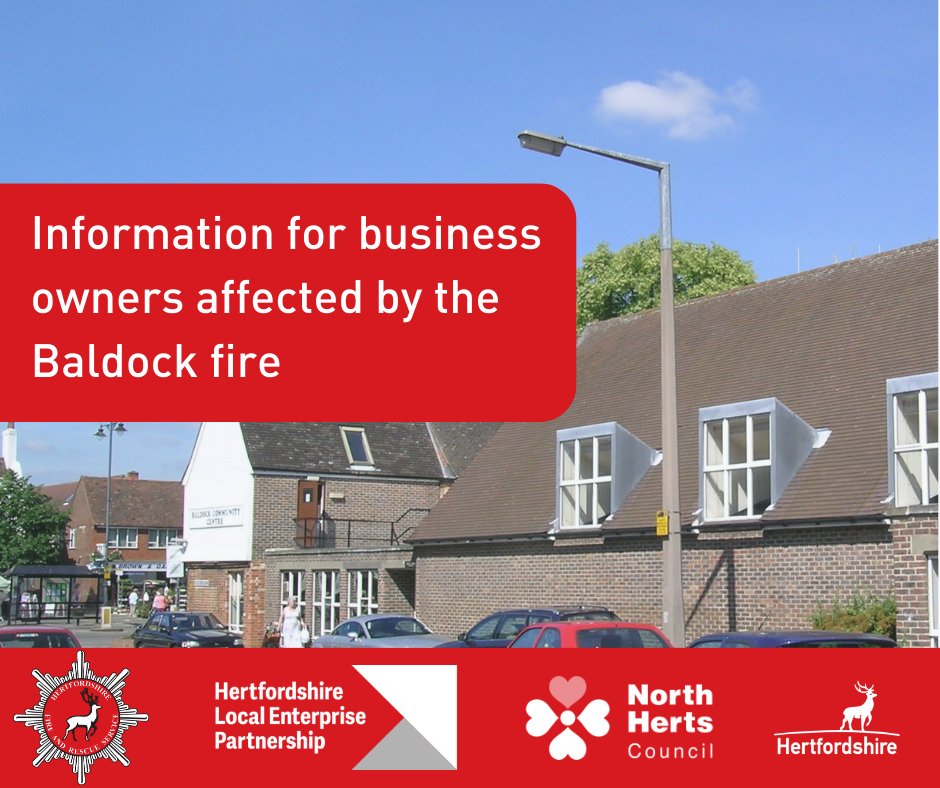Business owners affected by the Baldock fire can find the latest updates on our website: hertfordshire.gov.uk/about-the-coun…