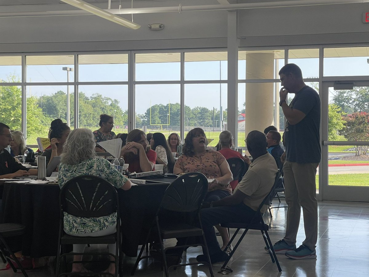 FCrencrew's tweet photo. Teachers are back today!!! Mr. Trahan passes the vibe check!! Chick-fil-A breakfast and music on blast! https://t.co/MeBctClmfc