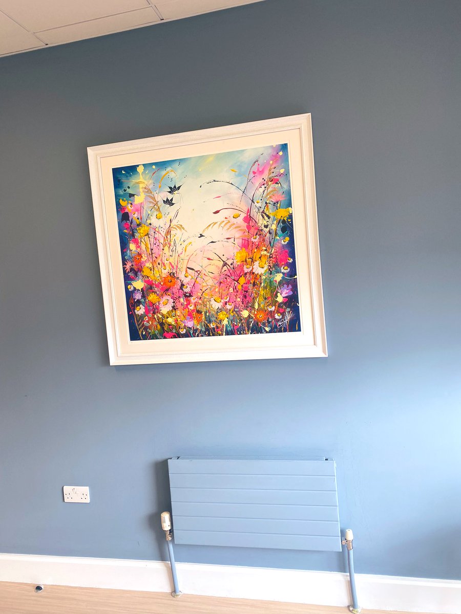 Beautiful artwork for one of our family rooms @ConnollyNursing @NPQD_CHB @IrishHospice #improvinghospitalenviroment #makingadifference special thanks to artist Emma Campbell