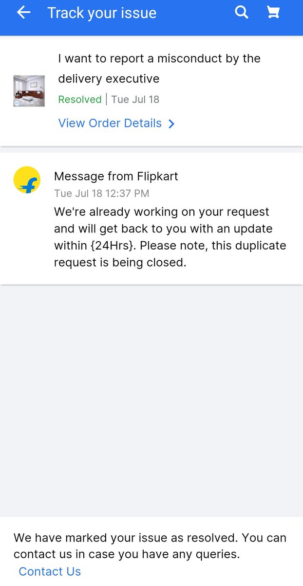 karthikreddy100's tweet image. @Flipkart Disappointed with the lack of resolution for my damaged sofa order. Raised return &amp;amp; picked up long ago,but no updates or replacement yet. Tickets keep getting closed without any response.  Please address my concerns promptly. #FlipkartCustomerService #DelayedResolution