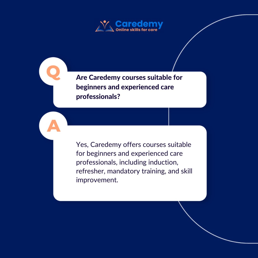 🌟 Discover Caredemy's diverse range of courses for both beginners and experienced care professionals! 

📚 From induction courses that lay a solid foundation to refresher courses that keep you updated with industry best practices.

🚀 Join Caredemy today!