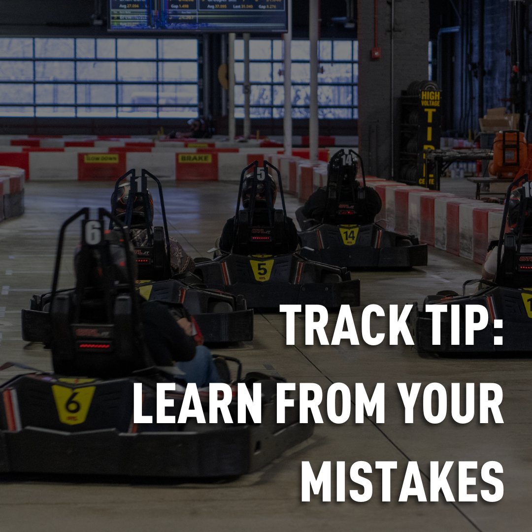 HVIndoorKarting's tweet image. TRACK TIP: Learn from your mistakes! Just because you hit the wall or spun out on one lap doesn't mean you should be discouraged. Keep it in mind &amp;amp; correct it the next lap or next race!

#TrackTips #GoKart #IndoorKarting #HighSpeed #HighVoltage #MedinaOH #MedinaOhio #MedinaCounty
