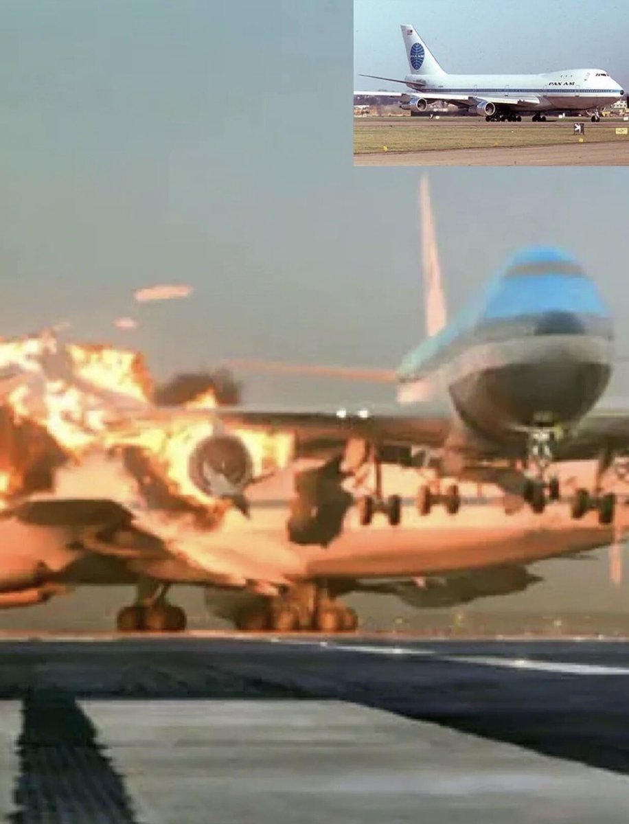 كانت طائرة بوينج ٧٤٧ التي قامت بأول رحلة ركاب تجارية هي أيضًا أول طائرة ٧٤٧ يتم اختطافها ، ودُمرت في كارثة مطار تينيريفي عام ١٩٧٧م ، وهو الحادث الأكثر دموية في تاريخ الطيران.