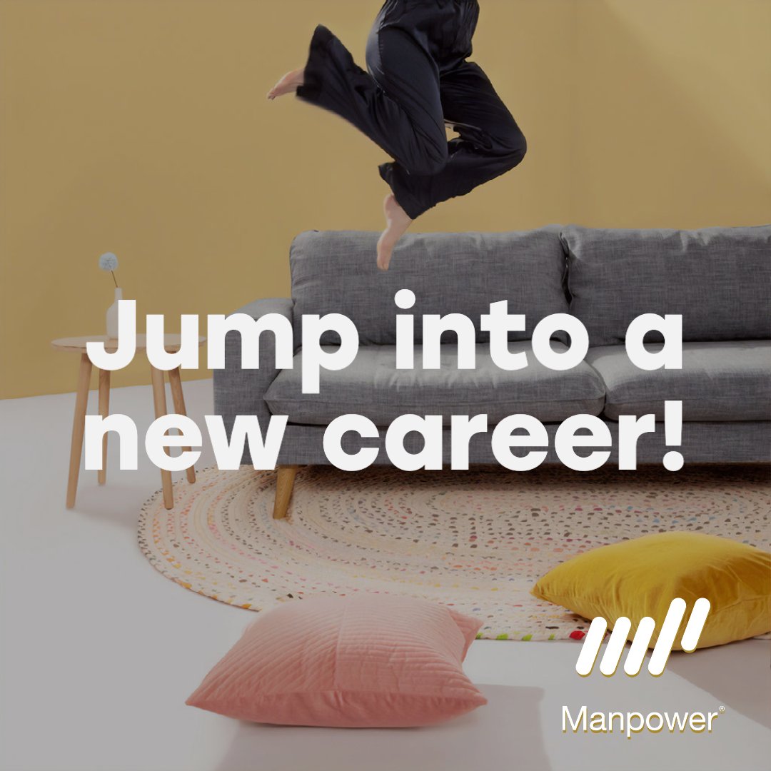 Jump into a new career by contacting your local Manpower office. #JumpDay