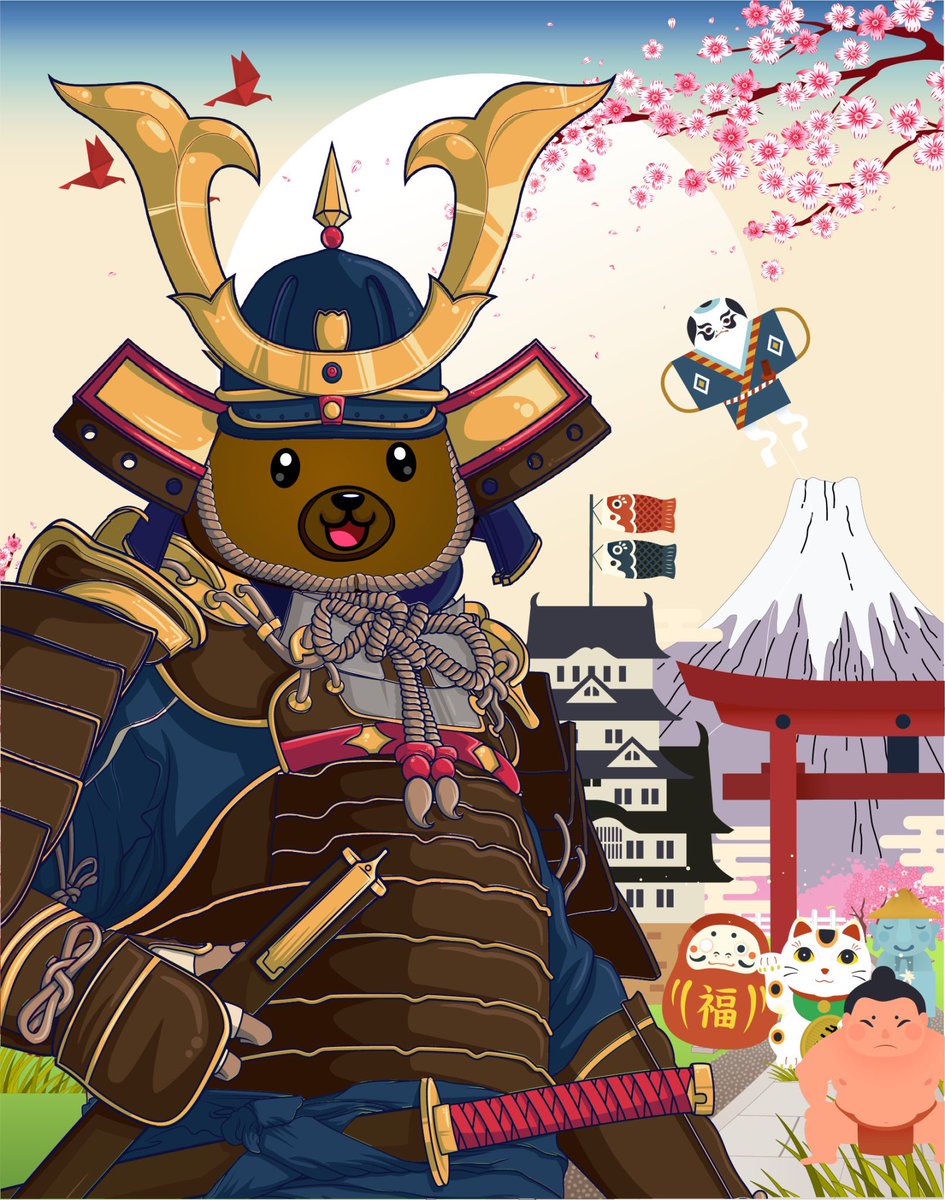 With the purpose of sharing #BOBOCulture- love culture. We create $BOBO wearing traditional cosumes in each country in order to show the respecting the cultural values of each others! 

#BOBO in Samurai costume-Japan
All for free and everyone can use it. 

<a href="/BOBO_Erc20/">🐻BOBO🐻</a>