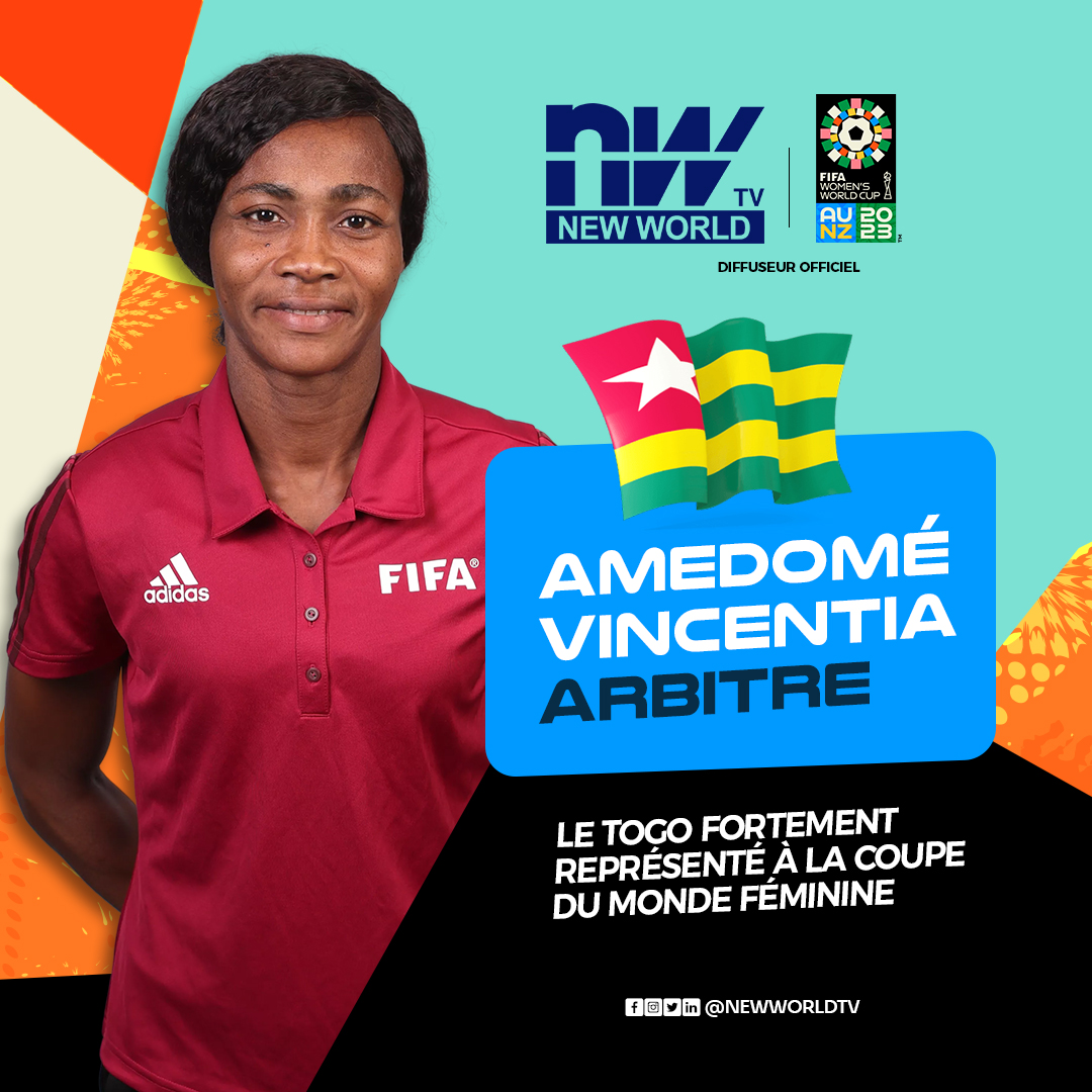 New_World_Sport's tweet photo. #cdmfeminine2023⚽️
C'est une fierté pour l'Afrique et particulièrement le Togo. La CDM FÉMININE sera entre autres arbitrée par la #togolaise🇹🇬 Vincentia Amedomé.
#newworldsport #fifawwc #fifareferees #nwcdm2023 #team228 https://t.co/MUEfPIbqdF