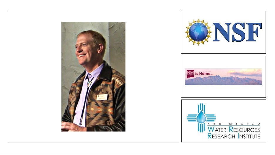 #NMSUResearch - Dr. Alexander "Sam" Fernald, director <a href="/nmwrri/">NM WRRI</a>, is funded by <a href="/NSF/">U.S. National Science Foundation</a> to study water and community resilience through spatial integration of  ecohydrological processes and traditional sociocultural knowledge. <a href="/nmsu_aces/">NMSU ACES</a> <a href="/NMSUResearch/">NMSU Research</a>