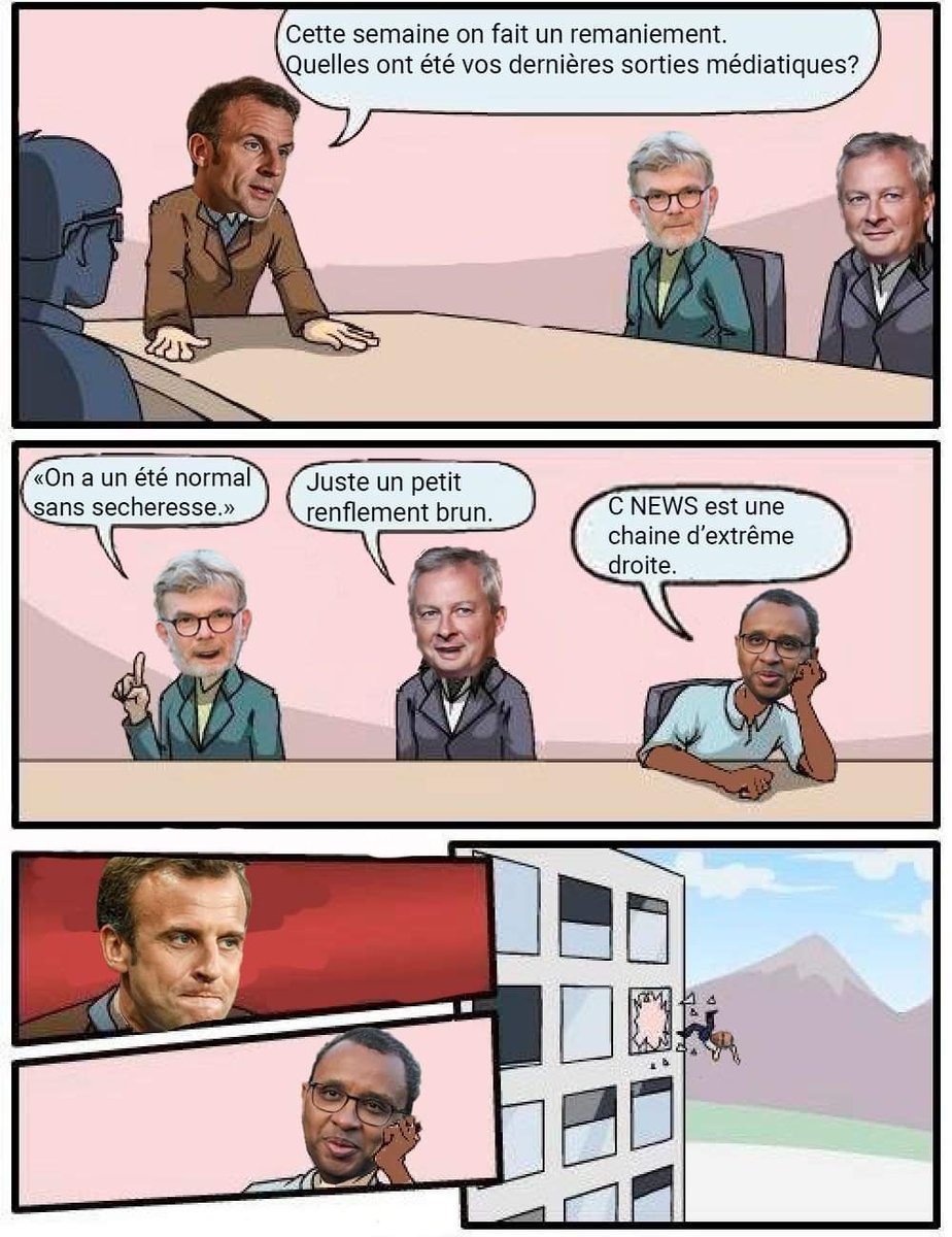 Moralité : on ne traite pas cnews de chaîne d'extrême droite.
#remaniement