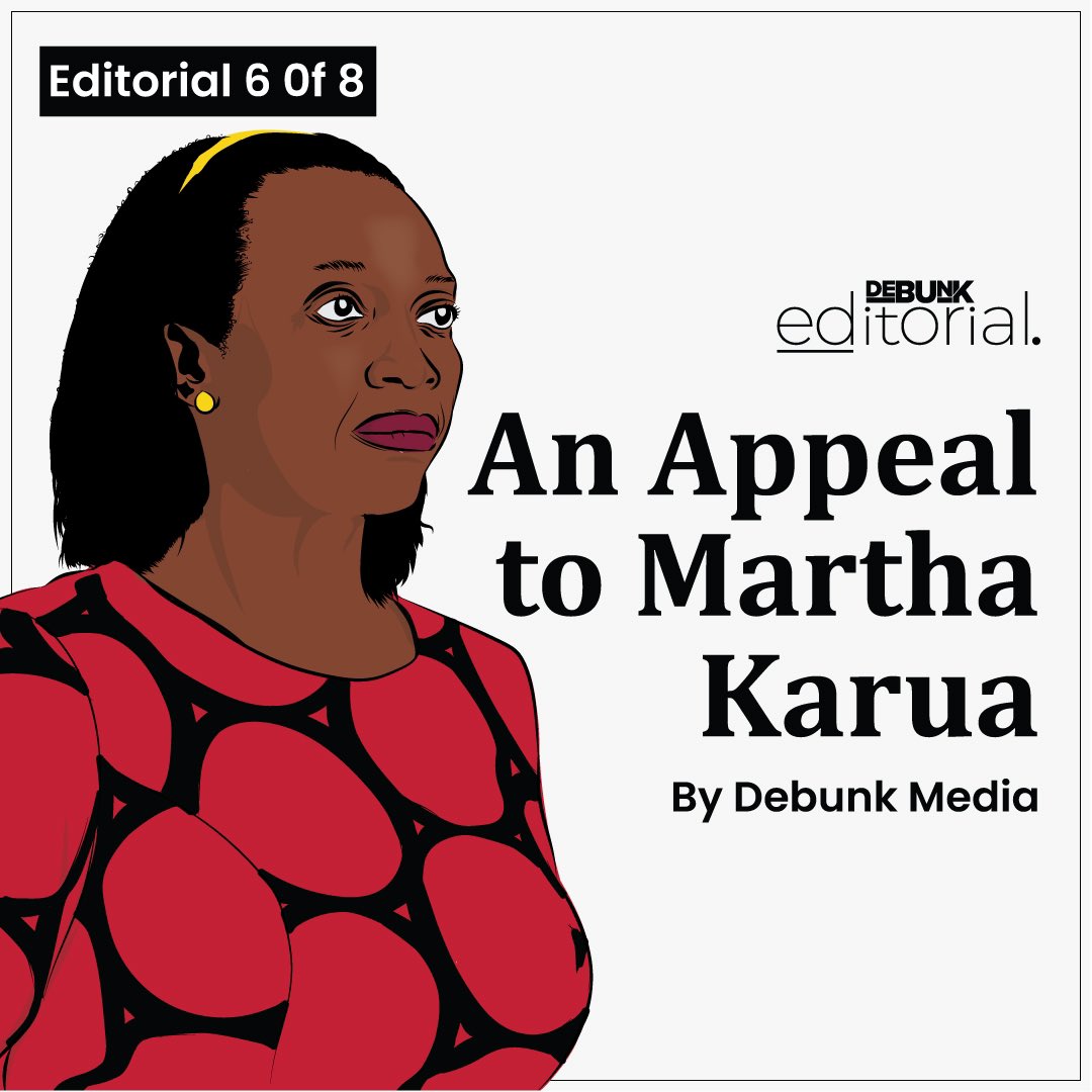 Debunk Media on Twitter "Waziri MarthaKarua, your being picked as
