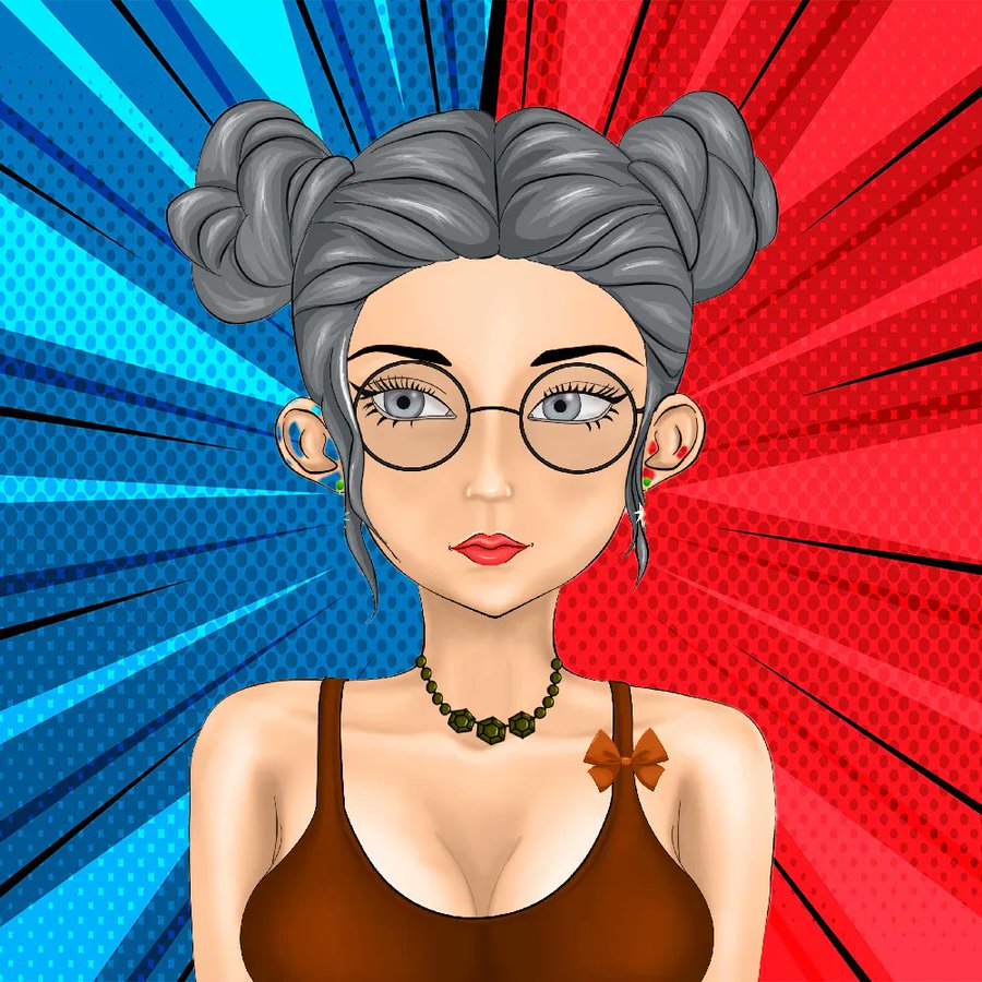 Vikhoshi anime NFT tweet media