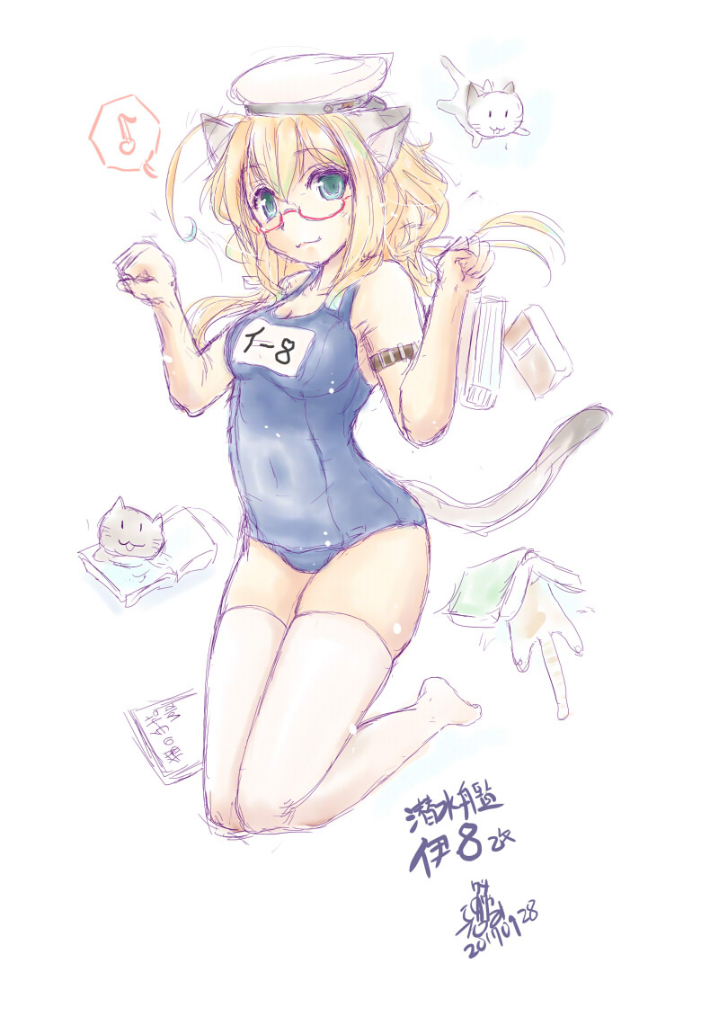 今日ははっちゃんとスキャンプさんの進水日ですか。。。
#艦これ
#伊8進水日 
#scamp進水日 