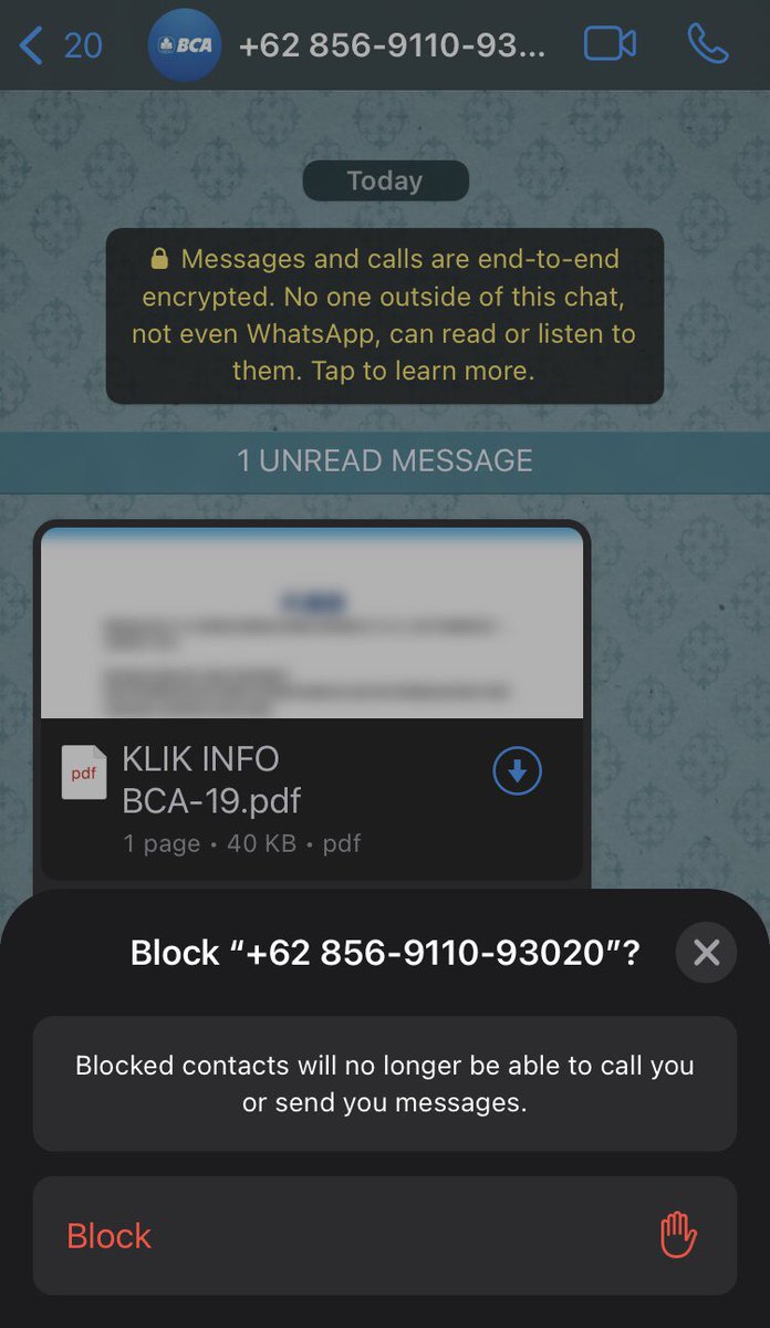 Ada yang mencoba untuk tipu2 nih.
Block!!! 🤬

<a href="/HaloBCA/">Halo BCA</a>