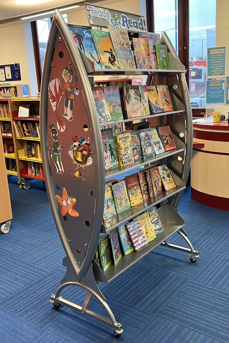 BuryLibSuffolk's tweet image. The Reading Challenge is well under away, and Bury Library is all geared up with an amazing book display! Choose which book you’ll take on your next reading adventure! @readingagency #summerreadingchallenge2023