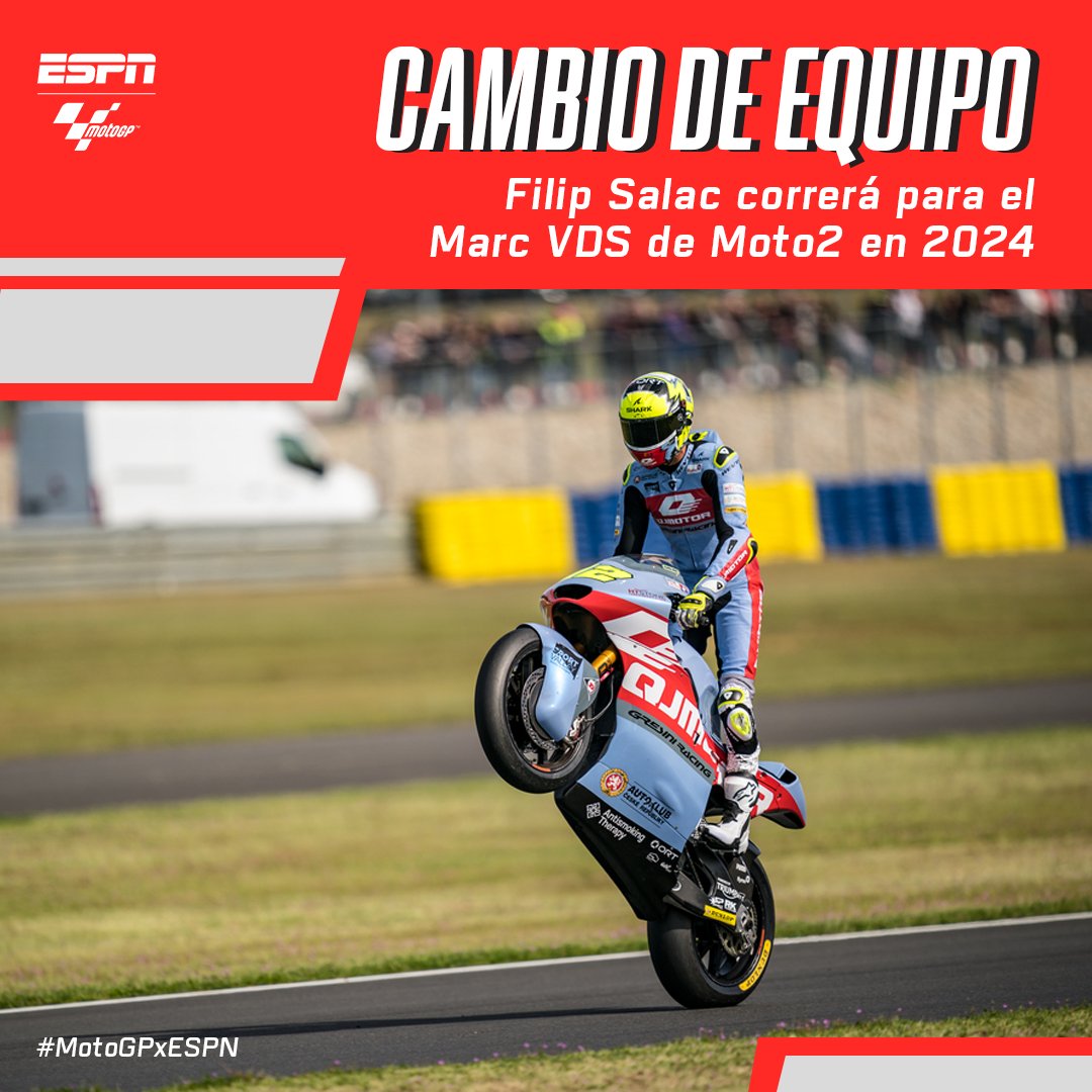 MotoGP_ESPN's tweet photo. Nuevos desafíos para Filip #Salac. ✨ https://t.co/cRuXQwiMXe