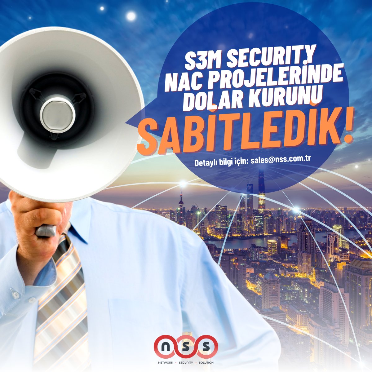 S3M Security NAC projelerinde dolar kurunu sabitledik!

Detaylı bilgi için: sales@nss.com.tr

nss.com.tr
0 (216) 339 9771

#BYOD #Hotspot #NSS #NSSbilgiteknolojileri #bilisim #bilgiteknolojileri #cyber #security
