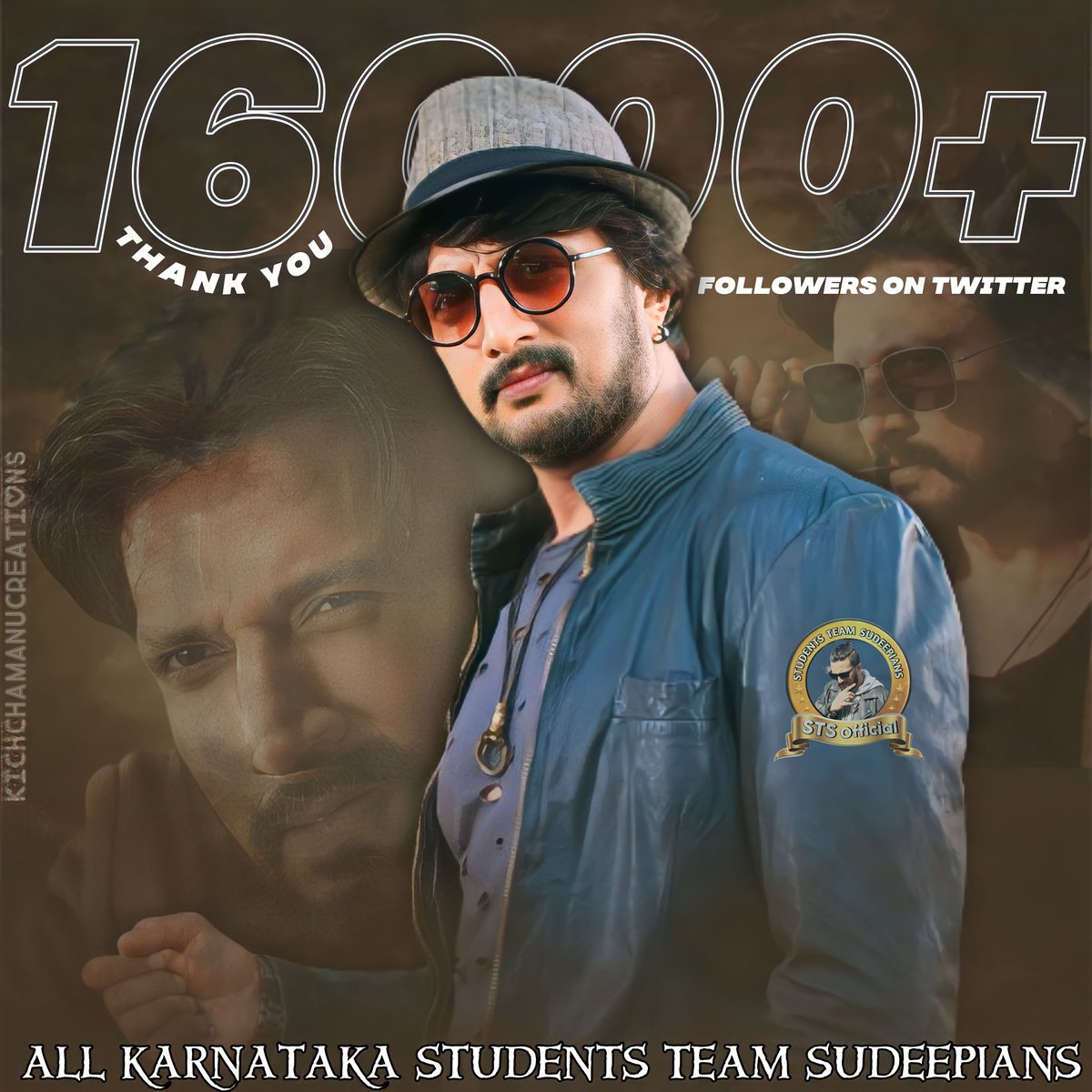 KicchaKSSFC's tweet photo. Happy To Share That We Have Successfully Completed #16K+ Followers On Twitter 🐦

With Blessings Of Namma @KicchaSudeep Boss 👑🙏

Thanks To Each &amp; Everyone For Supporting Us ❤️🫂
#16KFollowersForSTS 
#StudentsTeamSudeepians
#KicchaSudeep𓃵
#Kichcha46 https://t.co/gCBSIoV32V