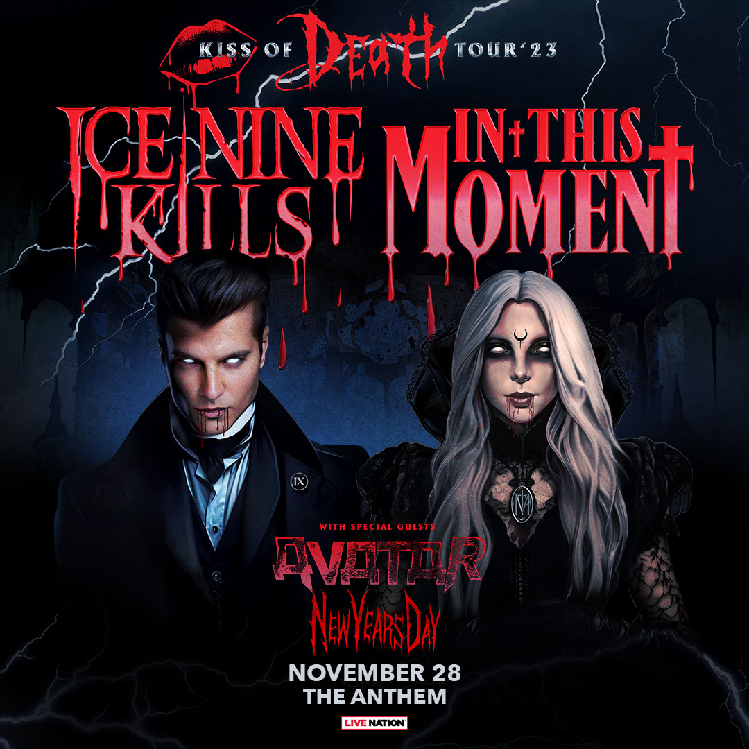 935thebeach's tweet photo. Today is the last day for you to win 'em before you can buy 'em for Ice Nine Kills &amp; In This Moment at The Anthem in D.C. on November 28th. Listen for your Cue to Call for your chance to win! And if you don't win, tickets go on sale tomorrow morning at 10am through LiveNation https://t.co/84dXEYRb7Z