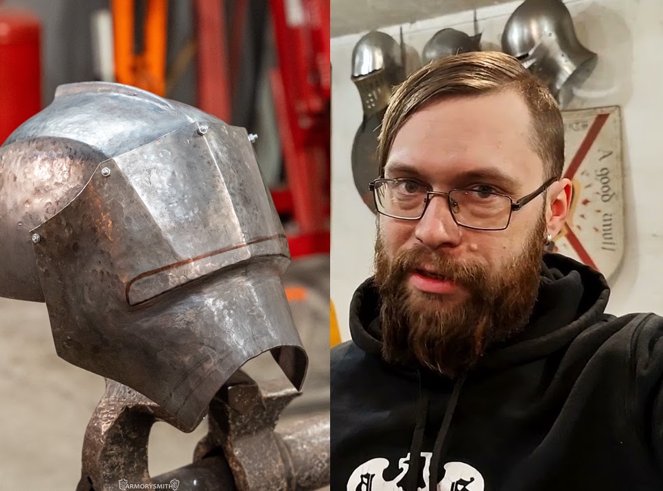 artArmor's tweet photo. Uruk-hai Helmet Progress &amp; Medieval Merch Ideas!

https://t.co/67693hoJr8 https://t.co/pE1ASphuNP
