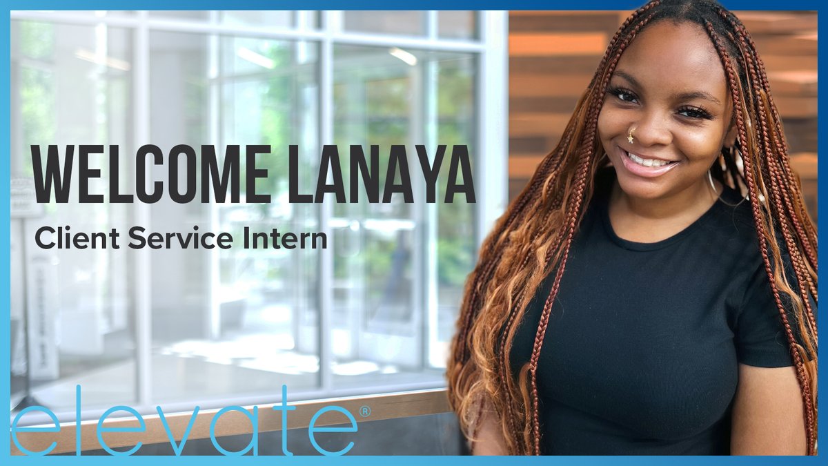 Say hi to Lanaya Moore James, our new Client Service intern! Lanaya is a rising senior at Towson University. We’re so happy to add Lanaya to the team! #ElevateTeamwork #AdAgency #hcsm #Intern #Advertising