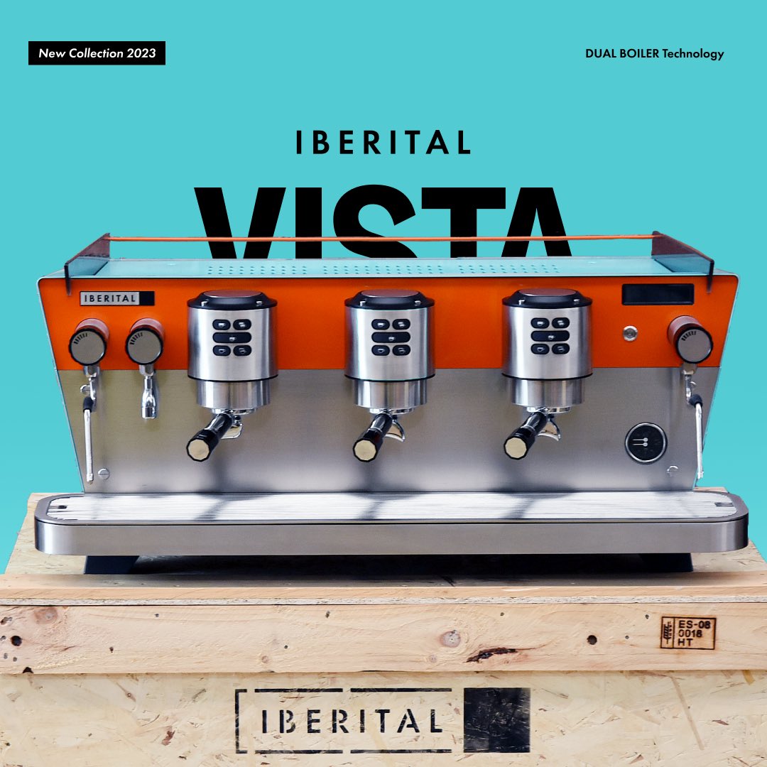 IBERITAL's tweet photo. Specialty coffee lovers, meet power. Meet #IberitalVISTA!๐
Its compact size lets you bond with your customers and its #dualboiler guarantees maximum efficiency for you. Btw, @Comunicaffe1 has published the launching of VISTA!๐ค
Find out more at https://t.co/o8BfKtUCZ0 #Iberital https://t.co/nAmlfGGWTY