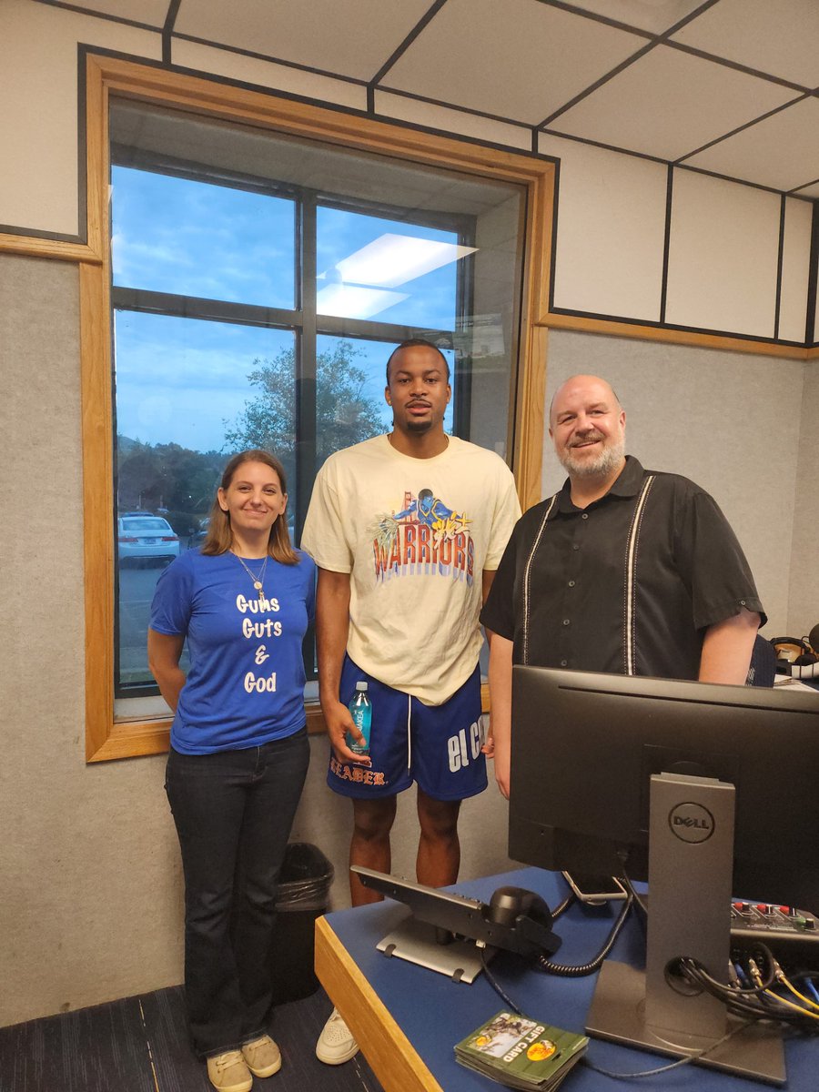 newsradio1029's tweet photo. Toby's day is made - Moses Moody is in the House! Tune in to NewsRadio 102.9 for the epic interview. https://t.co/9lvZ444SFa
