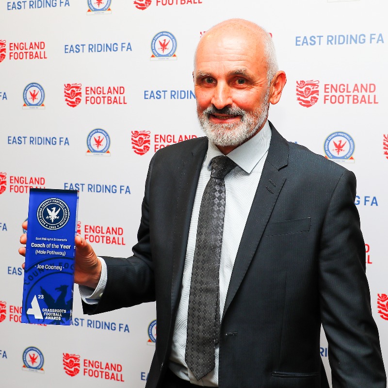 EastRidingFA's tweet photo. 🏅 At last nights East Riding FA Grassroots Football Awards four volunteers received the prestigious Coach of the Year award.

These guys are doing great things for @PockTownAFC, @MaletLambertYC &amp; @barton_club - Hull and for grassroots football in East Riding 👏

#ERAwards2023